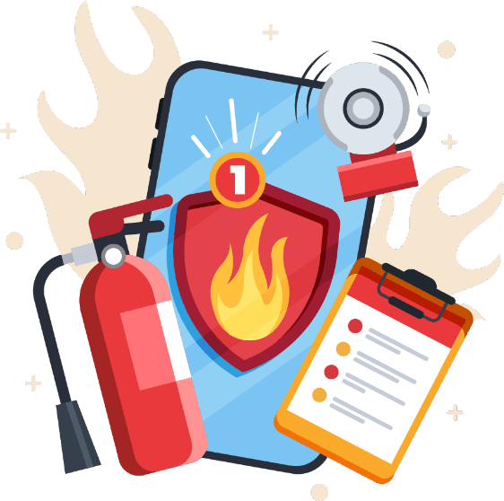 Fire Safety Illustration